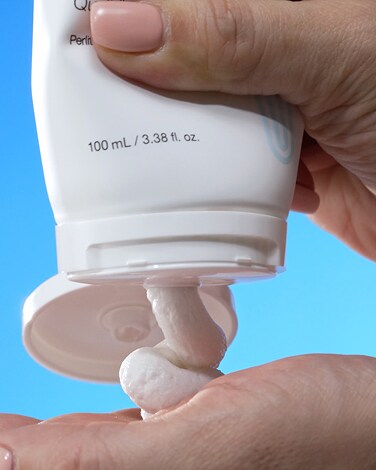 Ceramidin Serum Toner is displayed on a yellow background showing the products texture