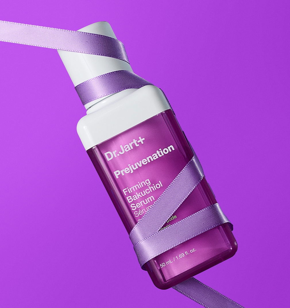 Dr.Jart+ Cryo Brightening Mask, Ceramidin Ectoin Cream jar & mini tube of Ceramidin Cream are loosely wrapped in a reusable Ssam