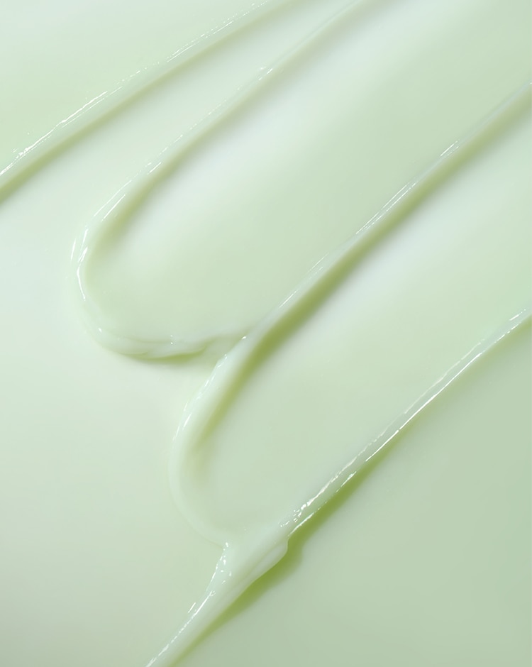 Close up textured image of green, smooth CIcapair Gel Cream.