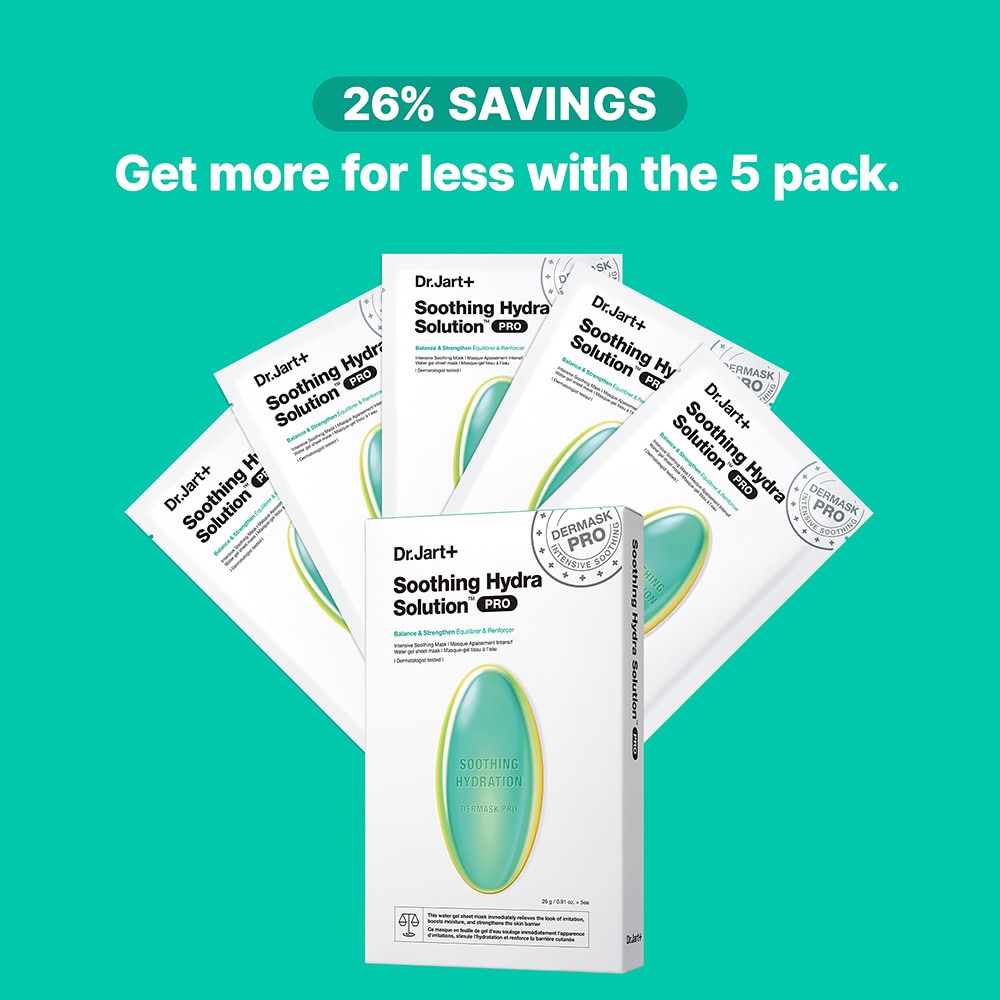Soothing Hydra Solution™ PRO Face Mask for Irritated Skin 5 pack