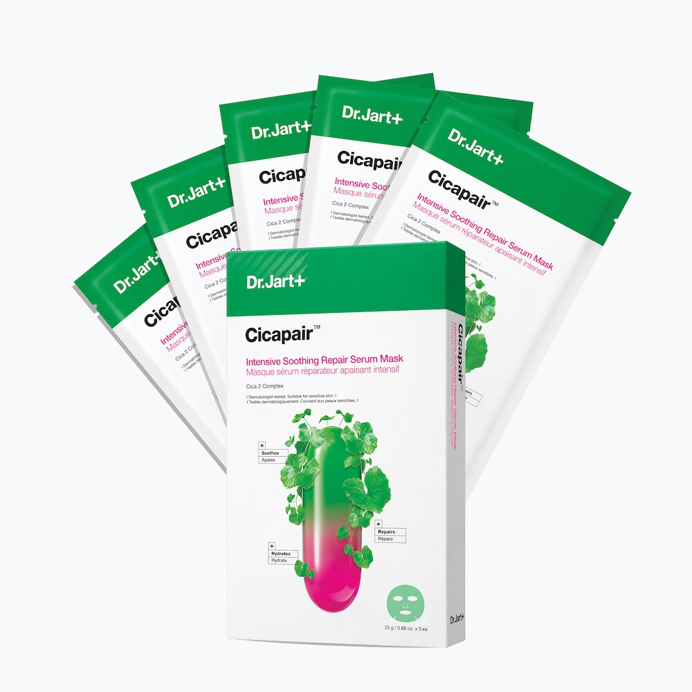 Dr. Jart+ Cicapair Sensitive Skin Serum Face Mask For Redness 5 Pack