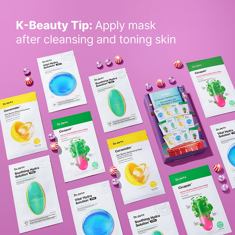 Korean Sheet Mask 12 Pack Gift Set: Over 40% Savings