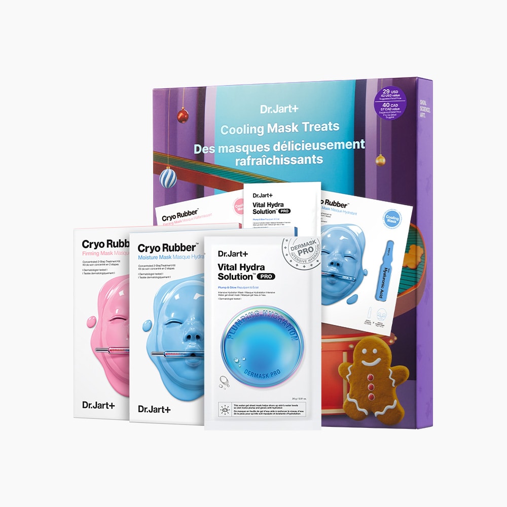 Cooling Mask Treats Gift Set with Cryo Rubber™ Sheet Masks
