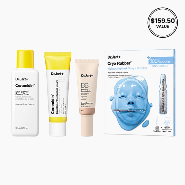 Pop Star Glow K-Beauty Essentials Set, 00 Fair, 1 bb cream + 1 cream + 1 toner + 1 mask
